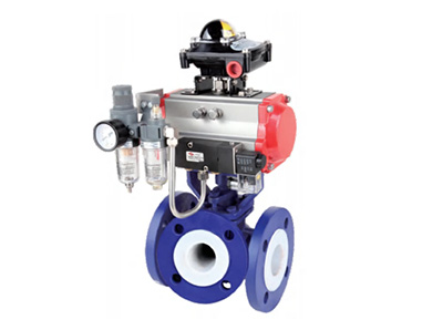 襯氟三通調節(jié)球閥